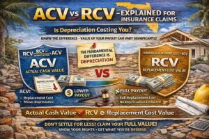 ACV vs RCV – Explained for Insurance Claims