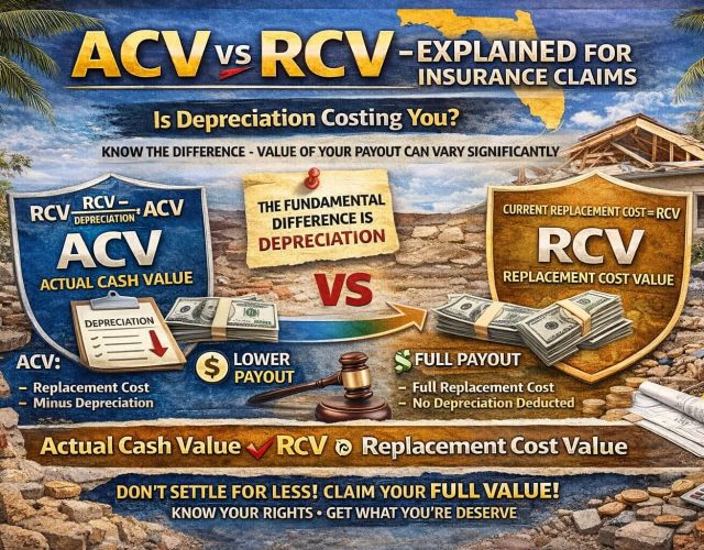 ACV vs RCV – Explained for Insurance Claims